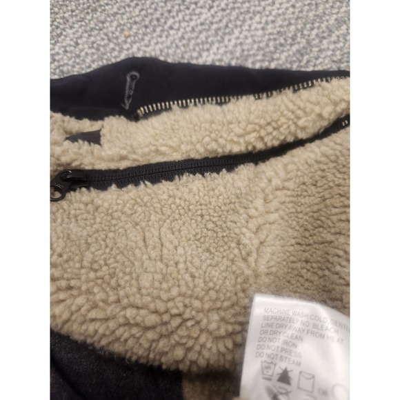 Woolrich Mens‎ Sherpa Lined Vest Dark Gray Full Zip Pockets Size L Barn Core Vtg - Picture 9 of 10